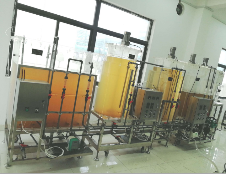水解酸化缺氧好氧AO有机玻璃实验设备小试中试污水